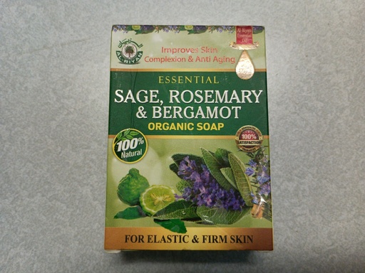 Essential Sage, Rosemary, & Bergamot Organic Soap
